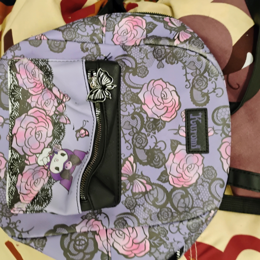 Loungefly Lavender and Pink Rose Backpack